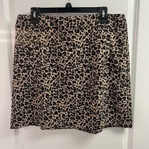 Ann Taylor Loft Leopard skirt